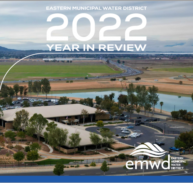 Cover Page Picture EMWD 2022 Year In Review Annual Report