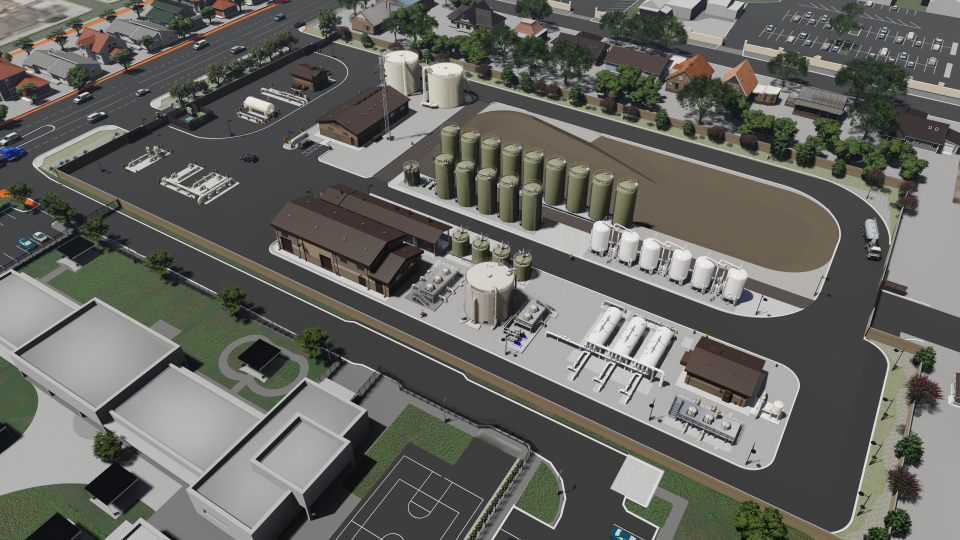 Well 206 and 207 - Perris North II Groundwater Treatment Facility Rendering