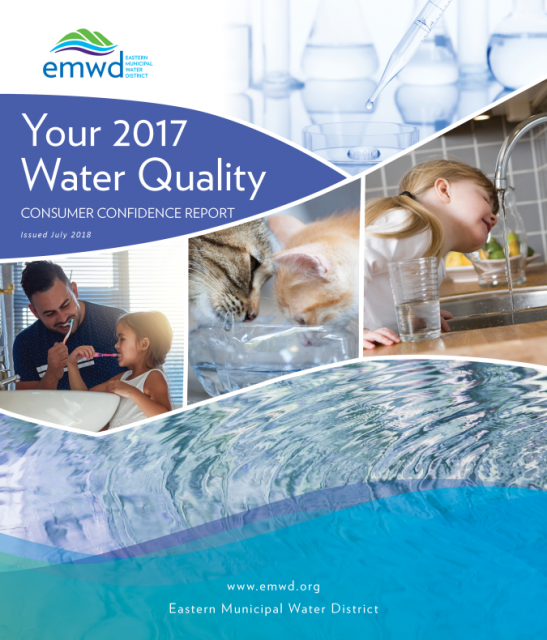 Your 2017 water quality, consumer confidence report cover.