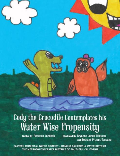 Cody the Crocodile Contemplates his Water Wise Propensity