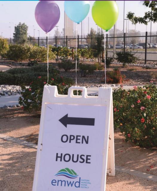 Open house sign. 