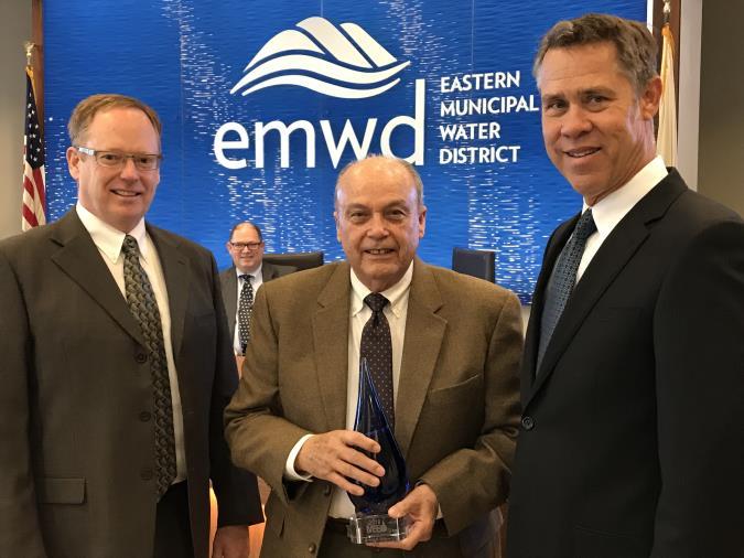 Ron Sullivan receives award for desalination program.