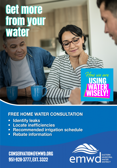 Couple reviewing home water consultation 