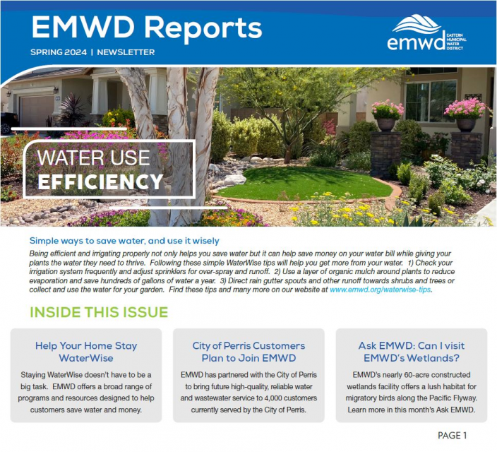 Cover of April 2023 EMWD Reports Newsletter